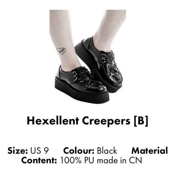 Killstar Shoes Killstar Hexellent Creepers Size 9 Womens Us Poshmark